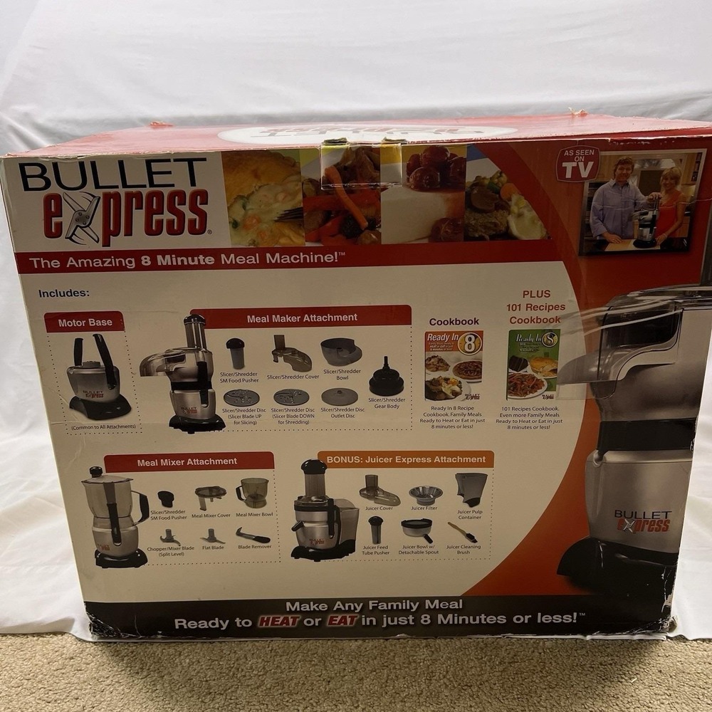 Bullet‎ Express 3-in-1 Mixer Meal Maker Juicer System Food Prep  Vintage Kitchen - Picture 5 of 9